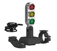 Generico Motorcycle Turn Signals Led, Compact 3-Color Warning Light, 9.2x3.8cm/3.62x1.5 Inches Traffic Indicator Lamp for Scooter, Electric Bike, and Daytime Motorbike Riding Mode Red-Green