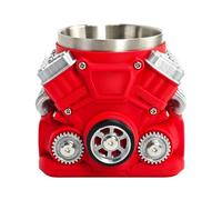 Generico Motore - Stampata In 3D 13,4x10,6x9,8 Cm Con Manico | Progettazione Meccanica Per Bevande | Antiscivolo Per Gli Amanti 'auto Uomini Genitori Adulti Caffè Tè Latte Ufficio Camera Da Let