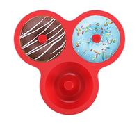 Genérico Moule à Donuts en Silicone Résistant à la Chaleur | Plateau Réutilisable pour Friteuse à Air | Emporte-Pièce pour Pâtisserie Maison Gâteau Snack Petit-Déjeuner Cuisine Fête Anniversaire