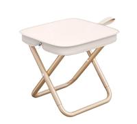 Generico Mountaineering and Hiking Portable Stool, Folding Camp Stool Pocket Chair, Ultra-Light FoldingStool - Supports Up to 265 lbs, for Camp, Beach, Fishing, Hiking (Khaki)