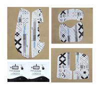 Generico Mouse Grip Stickers - Professional Non-Slip Visual Style, Ultra-Thin Comfort Build + White/Black Colour Options, High Strength Peel & Stick Backing - For Controller & Fingerboard