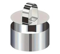 Generico Mousse Cake Round mold- 7.8x7.8x5cm Pastry Ring, Stainless Steel Dessert Tool, Baking moldwith Pusher and | Round Pastry moldfor Jelly, Chocolate, Pudding and Pie Desserts