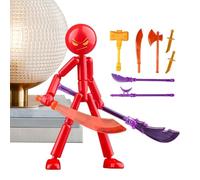 Generico Movable Action Figures - Poseable Character Toys | Articulated Joints with Interchangeable Accessories, Collectible PVC Models for Imaginative Storytelling and Shelf Decor