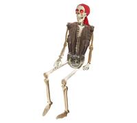 Generico Movable Skeleton Figurine - Halloween Pirate Bones Decoration, Realistic Poseable Skeleton For Yard, Garden, Porch | Party, Classroom, Haunted House Theme, Photo shoott, Retail Display
