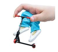 Generico Movimento della punta delle dita - Skateboard giocattolo da staccabili | per mini fingerboard per mini scooter giocattolo per con pantaloni, scarpe e strumenti