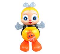 Generico Moving Toys, Electric Bee with Music and Lights, Sensory Fun Developmental Toy, Cartoon Dancing Bee, Ideal for Kids, Easter Basket Filler, Travel Playtime, 5.31x4.33x7.87 inches