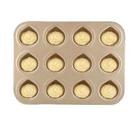 Generico Muffin Pan, Chestnut Shape Metal Non Stick Bakeware, Large Cupcake Baking Mold Tray For Chocolate Candy Jelly Pastries Ice Cubes Party Wedding Holiday Home Kitchen Dessert Making Tool Use