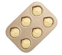 Generico Muffin Pan - Chestnut Shape Metal Non-Stick Bakeware | Large Cupcake Pan | for Making Chocolate Candy Jelly Pastries Ice Cubes Party Wedding Holiday Home Kitchen