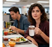 Generico Mug À Mélange Automatique, Tasse Rechargeable De 400ml Avec Mélangeur Et Couvercle, Mug À À Écran LCD Intégré, Pour Boisson Cacao Miel Unisexe Maison Cuisine Bar Anniversaire Noël