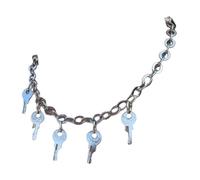 Generico Multi clé pendentif chaîne collier, en acier inoxydable Hip - Hop bijoux pour hommes et femmes, Punk déclaration accessoire