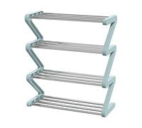 Generico Multi Layer Shoe Rack Organizer - Z Shape Shelf Organizer | Footwear Rack for Boots Sneakers High Heels, Shoes Shelf with Upright Structure, Footwear Storage, Entryway Racks for Closet