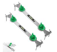 Generico Multifunction Adjustable Pipe Wrench Leveling Tool for Shower Head and Wall Distance, Leveler Spanner for Installation, Stainless Steel, Bathroom Leveling Faucet Tool (2PCS)