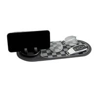 Genérico Multifunction Car Anti-Slip Mat, Phone Mount with Parking Number, Organizer Mat For Car Dashboard Interior Vehicle Truck Navigation Electronics Keys