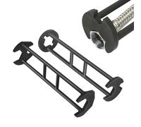 Generico Multifunction Sink Wrench | 2 Pieces Alloy Multifunctional Professional,Faucet Wrench For Undermount Sink | For Home Bathroom Kitchen Toilet Pipe Plumbing Basin Tight Spaces