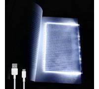 Generico Multifunctional LED Flat-Panel Night Vision Reading Lamp, Flat Book Lights for Reading At Night in Bed, Portable Clip-on Led Reading Light, Usb Rechargeable Book Light (1Pc)