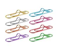 Generico Multifunctional Pen Clips - 8 Pack Portable Pen Holders | Paperclip Style School Supplies, Lightweight Clip Organizer for Pens, Pencils, and Accessories at Home Office Travel