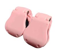 Generico Multifunctional Rod Holder, Wall Mounted Fishing Pole Straps, Tackle Ties Cable Holders Fit, Portable Beach Surf Fishing Rod Clips Fixed Ball (Pink,2Pcs)
