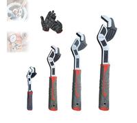 Generico Multifunctional Self-Locking Wrench, Upgraded universal Adjustable, Adjusting 6/8/10/12in Quick Pipe Vise Wrenches, for Screws, Nuts, Car, Bicycle & Plumbing Repairs (4pcs)
