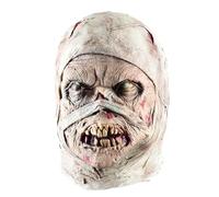 Generico Mummy Head Covers | Copertura per Il Viso in Lattice Pieno Spaventoso - Horror Welliear Cosplay Party Props Progettata con Una Faccia di Mummia Spaventosa.