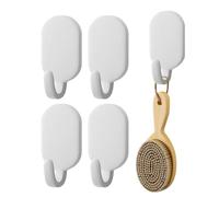 Genérico muraux de salle de bain, uncinetto murale adhésif - de cuisine pour porte-serviettes | Crochet adhésif 5 pièces, patères peu encombrantes, porte-serviettes murale pour cuisine salle de b