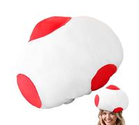 Generico Mushroom Hat Costume Accessory, Fun Headwear for Role Play, Dress-Up, Photography Props for Men, Women, Kids, Unisex Halloween, Party, Cosplay Fun 14.17x9.45 inches