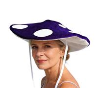 Generico Mushroom Shaped Hat - 48cm Dress Up Cap Oversized With Wide Brim | Fun Cartoon Appeal Party Hat - For Adults Carnival Masquerade Birthday Festival Decor Role Play Stage Performance Show