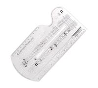 Generico Music Composing Template - Music Composing Stencil, Staff Drawing Ruler Template | Song Drafting Symbols Ruler Tool Stencil Accessories Use For Composition Staff Notes Creation Writing