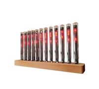 Generico Music Spectrum Display, Colorful Music Rhythm Light Bar Audio Spectrum Analyzer Display, High Sensitivity Audio Rhythm Light Bar with 12 LED Tubes(1Pc)