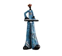 Generico Musica Jazz Figurine Vintage, Resina Band Players, Retro Desktop Sculture, Home Decor Statue(A)