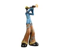 Generico Musica Jazz Figurine Vintage, Resina Band Players, Retro Desktop Sculture, Home Decor Statue(B)