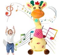 Generico Musical Giraffe Toy - Sings, Dances & Repeats What You Say, Dancing Talking Giraffe Toy Light up Energetic Twisting Dance, Adjustable Volume Function, Voice Imitation & Recording (Charge)