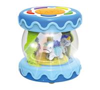 Genérico Musical Light Up Rotating Toys | Rotating Crawling Learning Drum For | Sensory Activity Toys For 12 Months Boy Girl