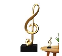 Generico Musical Note Statue - Resin Desktop Music Note Decoration | Musical Notes Figurine Sculpture | Music Art Ornament for Living Room, Office Desk, TV Cabinet, Wine Cabinet And Sample Room Decor