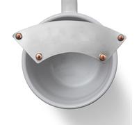Generico Mustache Cup Guard, Stainless Steel Beard Shield, 10x5cm/3.94x1.97 inches Drink Lid Protector Mugs, Spill-Resistant Facial Hair Cover, Reusable Metal Insert for Coffee Beer Wine Glasses