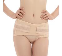 Generico Mutande Contenitive Donna Pancia Piatta Pancera Donna Casual Solid Sport Vita Fascia Inguinale Elastico Contrazione Cintura Pelvica Cintura Mutande Pancia Piatta Corsetto Beige L