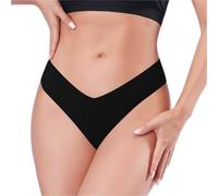Generico Mutande da Ciclo Lovable Mutande Donna Brasiliana Lingerie Bikini Slip Mutandine Senza Cuciture Slip da Donna alla giocosi Mutanda Mestruale Slip Brasiliana Donna Cotone (Black, S)