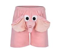 Generico Mutande divertenti da donna Elephant Short Flanella Con Proboscide Elefanti Tanga Divertente Elefante Boxer Novità Pantaloni Inverno Caldo Confortevole Boxer Boxer