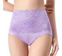 Generico Mutande Donna 2025 Invisibili String Tanga Comode Semi-Trasparenti Slip con Ritaglio Bikini in Pizzo Mutandine Oversize Nonna T Indietro Briefs Underwear Multi Pack
