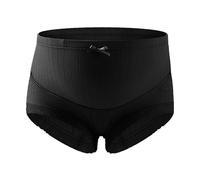 Generico Mutande Donna Cotone Mutande Senza Cuciture Mutandine di maternità sopra/sotto pancione da donna in cotone con rifiniture in pizzo gravidanza C Lovable Slip Donna Mutande Donna (Black, XL)