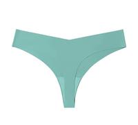 Generico Mutande Donna Vita Bassa in Seta Gelata con Cavallo Senza Cuciture e Traspiranti Design a T per Taglie Grandi Intimo(Sky Blue, M)