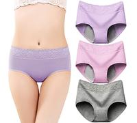 Generico Mutandine Brasiliane Donna Perizoma da Seducente Traspirante Slip Taglie Forti Morbido Lingerie Cotone Tanga Aperto in Pizzo Intimo