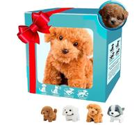 Generico My Realistic Robot Puppy, 2025 New Ai Robot Dog, Interactive Robotic Pet That Sits,Barks,Walks & Runs Like a Real Dog Move (Brown)