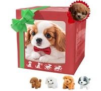Generico My Realistic Robot Puppy, 2025 New Ai Robot Dog, Interactive Robotic Pet That Sits,Barks,Walks & Runs Like a Real Dog Move (Mix Brown)