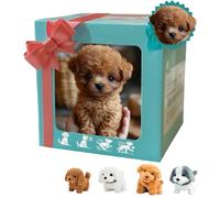 Generico My Realistic Robot Puppy, 2025 New Ai Robot Dog, Interactive Robotic Pet That Sits,Barks,Walks & Runs Like a Real Dog Move (Dark Brown)