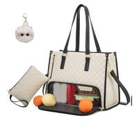 Generico Mydailybag Tote, Mydailybag Work Lunch Bag, 2 in 1 Tote Bag Lunch Bag Combo, with Compartment for Business, Travel (white)