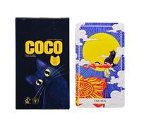 Generico Mystical Cat Cards, Tarot Reading Set, Full Deck with Symbolic Artwork System, Portable Spiritual Insight Kit Design, Intuitive Guidance Tool Style, Meditation Card Set for Travel Use