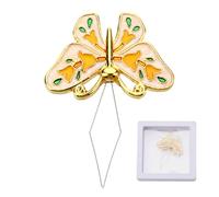 Generico Nadel Einfädler | Vintage Nähhilfe Tool | Schmetterling Faden Einfädelgerät | Kompakter Handnäh Einfädler mit Box für Nähmaschine Stickerei DIY Näharbeiten Handarbeit Zubehör