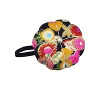 Generico Nadel per Il Polso - per Cucire | Pumpkin Motivi-Pinholder | Simpatico Modello di -Porta con Cinturini Elastici per Lavoro di Cucito, Artigianato Fai-da-Te, trapunte e Artigianato