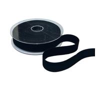 Generico Nastro in Velluto Doppio 25 mm x 15 Metri Colore 30 Nero