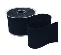 Generico Nastro in Velluto Doppio 70 mm x 10 Metri Colore 30 Nero